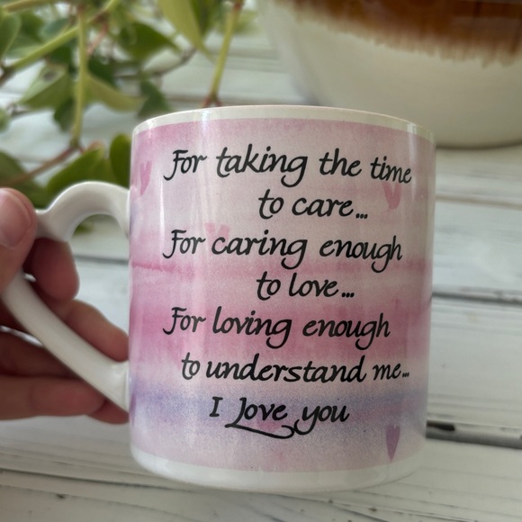 Vintage Pink Russ Mug "I Love You" 1980s - Picture 6 of 7